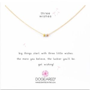 Dogeared Three Wishes Necklace! Wear w/everything